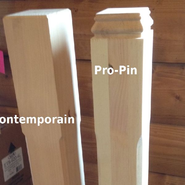 Stairs post and half-post, pine lumber select rough industrial. poteau pin escalier brut industriel best price meilleur prix zen 