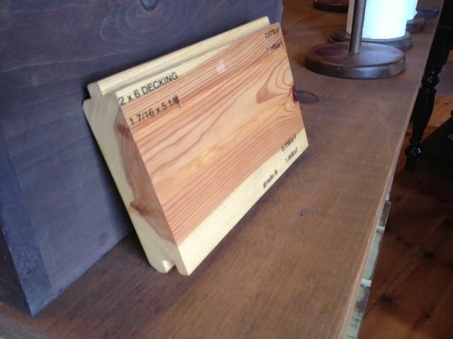 Red pine decking