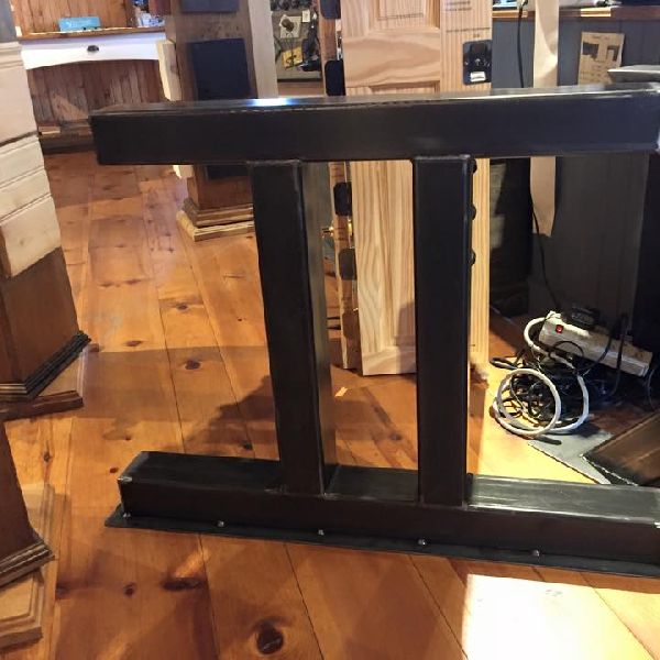 Table live edge white epoxy solid industrial epoxy metal legs
