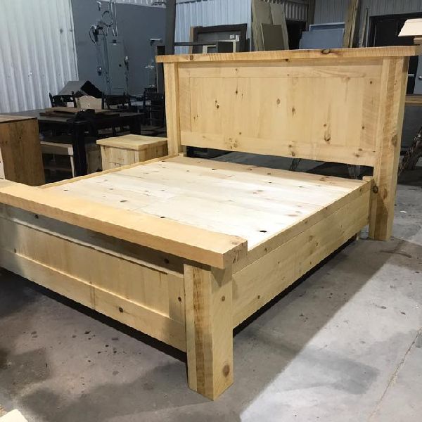 Bed pine rustic custom custom rough drawer antique modern new quebec handmade