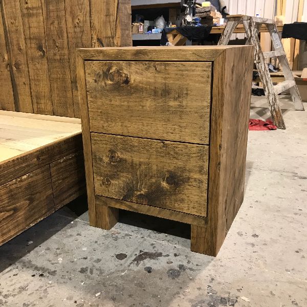 Bed pine rustic custom custom rough drawer antique modern new quebec handmade