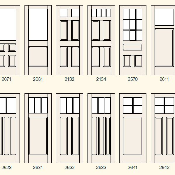 Custom fabricated interior pine doors