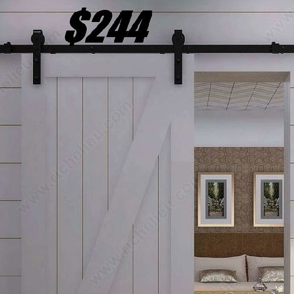 Visible hardware for interior doors