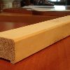 Contemporary hand rail Wood hand rail. stairs main courante marcher escalier pin blanc noueux. whit pince stairs case lumber main courante