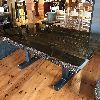 table live edge pin blanc epoxy industriel massif