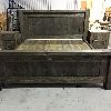 Bed pine rustic custom custom rough drawer antique modern new quebec handmade