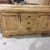 Vanity custom rustic white pine live edge epoxy modern rough