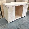 Vanity custom rustic white pine live edge epoxy modern rough
