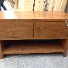 Vanity custom rustic white pine live edge epoxy modern rough