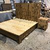lit pin rustique custom sur mesure tiroirs rough antique moderne nouveau quebec fait a la main