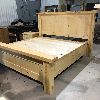 Bed pine rustic custom custom rough drawer antique modern new quebec handmade
