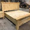 Bed pine rustic custom custom rough drawer antique modern new quebec handmade