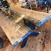 table pine pro-pin gatineau ottawa live edge rustic industrial solid metal steel iron glass white pine modern beam