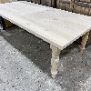 table industriel pin pine rustic rustique lumber wood custom made rough barn wood