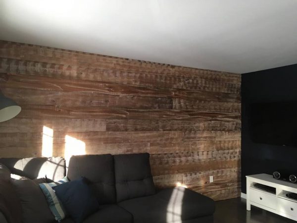 barn wood liveedge rough cut stained grey pine tongue and groove rustic antic modern