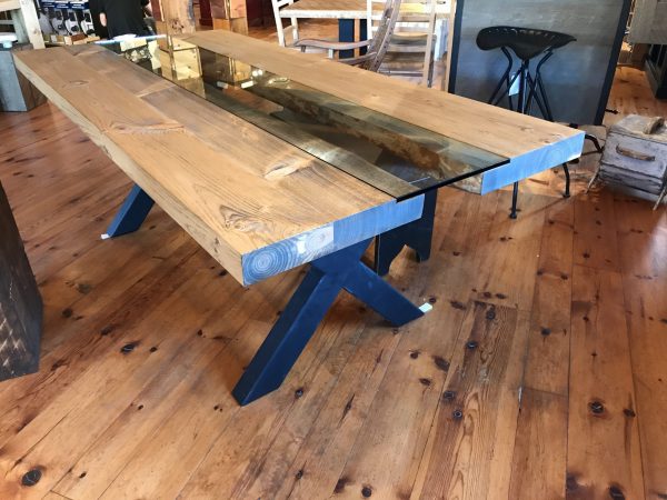 industriel massif table